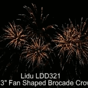 CLDD321: Lidu 3″ 44 Shot Fan Shaped Brocade Crown (18 Sec)